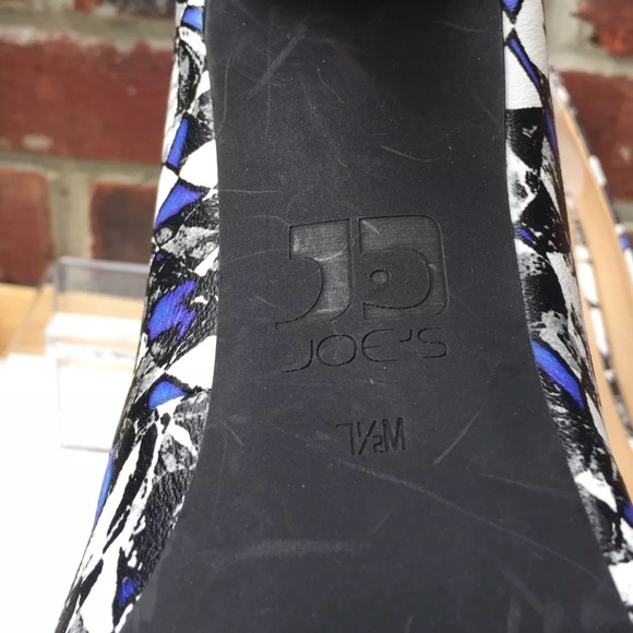 Joes Stiletto Pump Heels SZ 7.5 MultiColor Leather - Picture 8 of 8